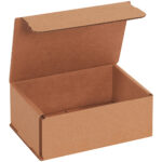 6 1/2 x 4 1/2 x 2 1/2" Kraft Corrugated Mailers