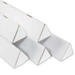2 x 30 1/4" White Triangle Mailing Tubes