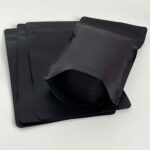 6 x 9 x 3", Black - Matte Stand-Up Barrier Pouches