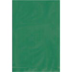 4 x 6" - 2 Mil Green Flat Poly Bags (100 Pack)
