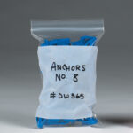 12 x 18" - 2 Mil White Block Reclosable Poly Bags