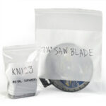 6 x 8" - 6 Mil White Block Reclosable Poly Bags