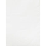 9 x 12" - 2 Mil White Flat Poly Bags (100 Pack)