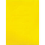 9 x 12" - 2 Mil Yellow Flat Poly Bags (100 Pack)