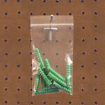 3 x 3" - 2 Mil Reclosable Poly Bags w/ Hang Hole