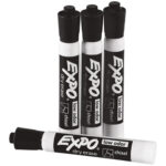 Expo Black Dry Erase Markers
