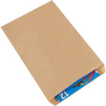 7 1/2 x 10 1/2" Kraft Flat Merchandise Bags