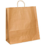 13 x 6 x 15 3/4" Kraft Paper Shopping Bags
