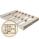 56 3/8" x 39" New Wood Heat Treated Pallet