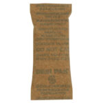 1 x 2 1/2 x 1/4" Kraft Clay Desiccants - 5 Gallon Pail