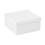 12 x 12 x 6" White Deluxe Gift Box Bottoms