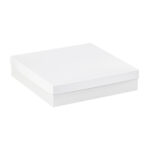 14 x 14 x 3" White Deluxe Gift Box Bottoms
