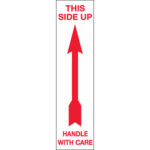 2 x 8" - "Up - Handle With Care" Arrow Labels