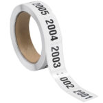 1 x 1 1/2" (2001-2500) Consecutive Numbered Labels