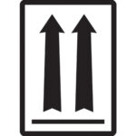 3 x 4 1/4" - (two up arrows over black bar) Labels