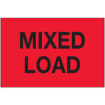 2 x 3" - "Mixed Load" (Fluorescent Red) Labels