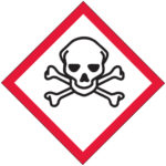 2 x 2" Pictogram - Skull and Crossbones Labels