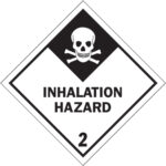 4 x 4" - "Inhalation Hazard - 2" Labels