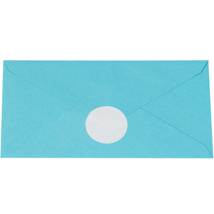 1 1/2" White Circle Paper Mailing Labels
