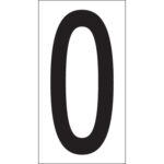 3 1/2" "O" Vinyl Warehouse Letter Labels