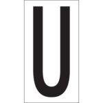 3 1/2" "U" Vinyl Warehouse Letter Labels