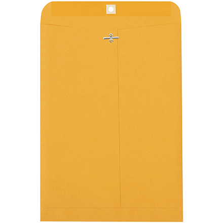 9 1/4 x 14 1/2" Kraft Clasp Envelopes