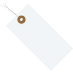 2 3/4 x 1 3/8" Tyvek Shipping Tags - Pre-Wired