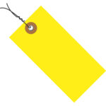 3 3/4" x 1 7/8" Yellow Tyvek PW Shipping Tag