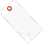 6 1/4 x 3 1/8" White Self-Laminating Tags