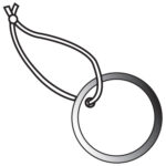 1 1/2" Metal Rim Tags - Pre-strung