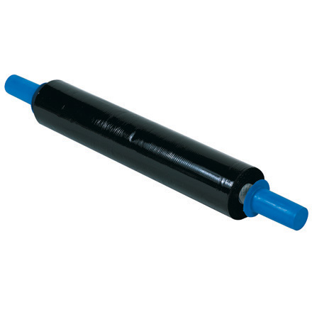 20" x 80 Gauge x 1000' Black Goodwrappers Colored Cast Stretch Film