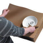 24 x 36" - 60 lb. Indented Kraft Paper Sheets