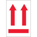 4 x 6" - (two up arrows over red bar) Labels
