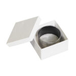 3 1/2 x 3 1/2 x 2" White Jewelry Boxes