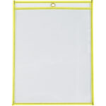 9 x 12" Neon Yellow Job Ticket Holders