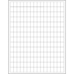 1/2 x 3/4" White Rectangle Laser Labels