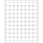 1 x 1" White Rectangle Security Slit Laser Labels