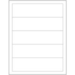 7 1/2 x 2" White Rectangle Laser Labels