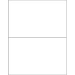 8 1/2 x 5 1/2" White Rectangle Laser Labels - Master Case