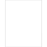 8 1/2 x 11" White Rectangle Laser Labels