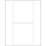 5 x 5" White Rectangle Laser Labels