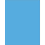 8 1/2 x 11" Fluorescent Blue Rectangle Laser Labels