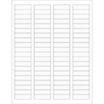1 3/4 x 1/2" Clear Rectangle Laser Labels