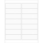 4 x 1 1/3" Clear Rectangle Laser Labels