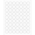 1" Clear Circle Laser Labels
