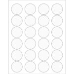 1 5/8" Clear Circle Laser Labels