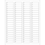1 3/4 x 1/2" Pure Clear Rectangle Laser Labels