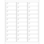 2 5/8 x 1" Pure Clear Rectangle Laser Labels