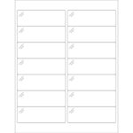 4 x 1 1/3" Pure Clear Rectangle Laser Labels