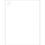 8 1/2 x 11" Pure Clear Rectangle Laser Labels